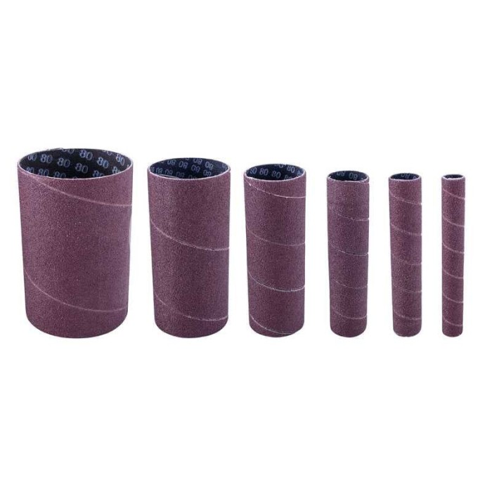 Set cilindri de slefuire pentru masini de slefuit cu ax Scheppach 7903400708, O13-76 mm, granulatie K120, 6 piese