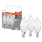 Bec LED Osram lumanare B40 E14 4.9W 470lm lumina neutra - 3 buc