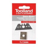 Cumpara ieftin Set lame de rezerva pentru dispozitiv de taiat rigips Toolland TL73086, 2 bucati