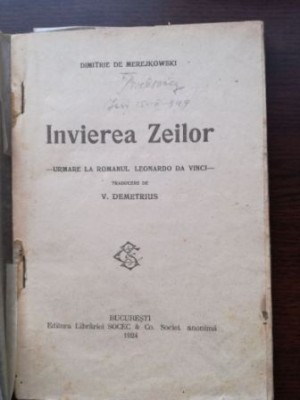 Invierea zeilor-Dimitrie de Merejkowski foto