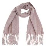 Esarfa Nude cu Noduri și Franjuri Lungi &ndash; Accesoriu de Iarnă Elegant, CMCLASS