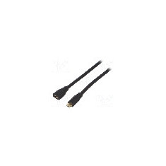 Cablu port micro USB B, USB B micro mufa, USB 2.0, lungime 1.5m, negru, LOGILINK - CU0122
