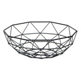 Cos fructe din metal,design forme geometrice,26x10 cm, Oem