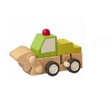 Utilaj de constructie buldozer din lemn, Woodyland, cu actionare mecanica