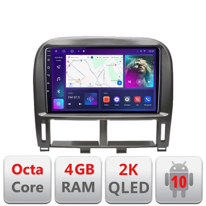 Navigatie Lexus LS 1999-2006 C- LS-99 Android Octa Core Ecran 2K QLED GPS 4G 4+32GB 360 kit-ls-99+EDT-E409-2K CarStore Technology