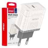&Icirc;ncărcător de perete cu &icirc;ncărcare rapidă GaN PD 30W USB-C AMIO-04285, Autohelix MSA