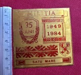 Insigna / placheta Militie Securitate