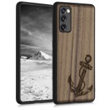 Husa pentru Samsung Galaxy S20 FE, Lemn, Maro, 54370.06, Carcasa, Kwmobile