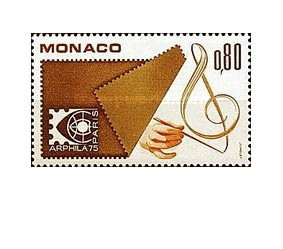 Monaco 1975 - expo filatelic la Paris, neuzata foto