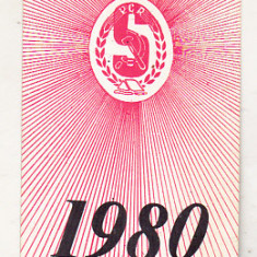 bnk cld Calendar de buzunar 1980 Scanteia