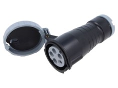 Conector alimentare AC trifazate AMPHENOL IP&amp;S 16A 5 pini mufă mamă IP69K