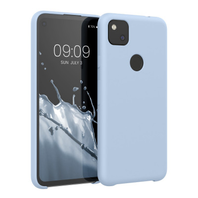 Husa pentru Google Pixel 4a, Silicon, Albastru, 52549.58 foto