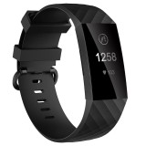 Cumpara ieftin Curea Bratara Edman pentru Fitbit Charge 3 / 4, marimea S, Negru