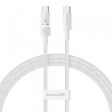 Cablu Date si Incarcare USB-C - USB-C Baseus Gem, 100W, 2m, Alb P10373000211-01