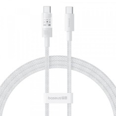 Cablu Date si Incarcare USB-C - USB-C Baseus Gem, 100W, 2m, Alb P10373000211-01