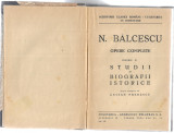Studii si biografii istorice de Nicolae Balcescu 1944 volumul II