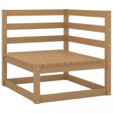 Canapea Colt Gradina vidaXL, Lemn Masiv Pin, 70x70x67cm, Maro Miere, Modulabila, Relaxare Exterior