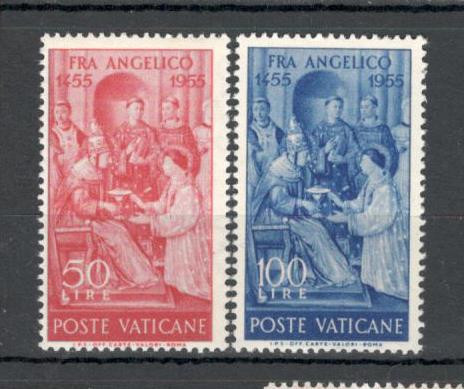 Vatican.1955 500 ani moarte parintele dominican Fra Angelico-Fresca SV.403
