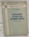 A. O. Ghelfond - Rezolvarea ecuatiilor in numere intregi
