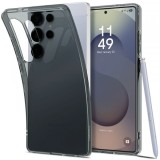 Husa pentru Samsung Galaxy S25 Ultra S938, Spigen, Liquid Crystal, Neagra Transparenta