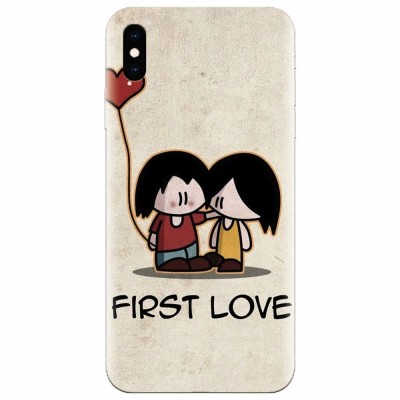 Husa silicon pentru Apple Iphone XS Max, First Love Great Lock Screen foto