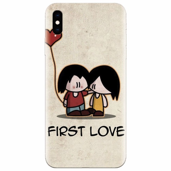 Husa silicon pentru Apple Iphone XS Max, First Love Great Lock Screen