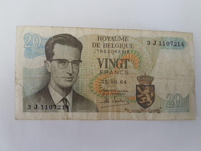 Belgia 20 Franci 1964