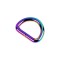 Inel metalic tip D, dimensiuni 21 x 27 mm, grosime 4 mm, Multicolor