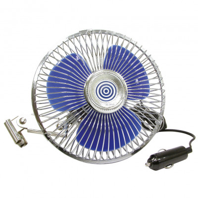 Ventilator oscilant cu grila metal Carpoint 12V Garage AutoRide foto