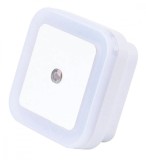 Lampa Veghe LED Zola&reg;, 4 LED-uri, 1W, 65x65x45mm, Alba, Plastic, Priza, Copii, Dormitor, Bucatarie, Living, Baie