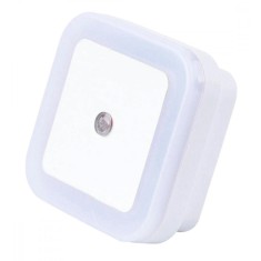 Lampa de veghe LED, Zola&reg;, 4 LED-uri, 1W, plastic, 65x65x45 mm, alba