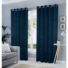 Draperie tip tesatura in cu inele albe, Madison, 150x260 cm, densitate 700 g/ml, Fira, 1 buc