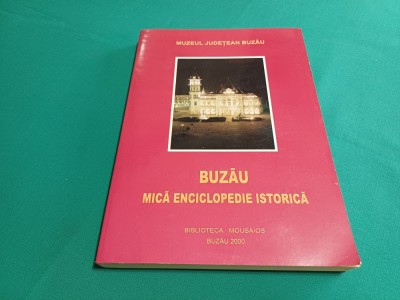 BUZĂU MICĂ ENCICLOPEDIE ISTORICĂ * MUZEUL JUDEȚEAN BUZĂU * 2000 * F foto