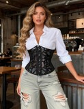Corset Eross Grid L Negru