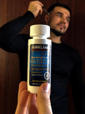 Minoxidil Kirkland 5%, 1 Luna Aplicare, Tratament Pentru Barba / Scalp foto