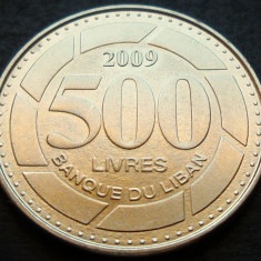 Moneda exotica 500 LIVRE(S) - LIBAN, anul 2009 * cod 4113 = UNC