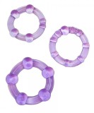 Set 3 Inele Erectie Rock Rings, Mov