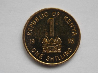 ONE SHILLING 1995 KENYA foto