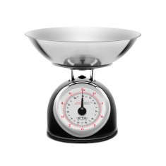 Cantar mecanic de bucatarie ETA Storio 5777 NEGRU, 5 kg, precizie 25g, vas 5 L din otel inoxidabil