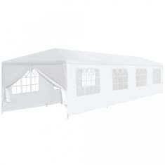 Pavilion de gradina 3 x 12 m, alb foto