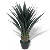 VidaXL Plantă Yucca artificială cu ghiveci, 85 cm, verde