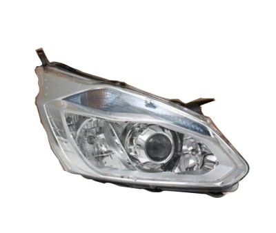 Far FORD TRANSIT/TOURNEO CUSTOM, 03.2013-05.2016, partea dreapta, DEPO, cu lentile; cu lumina de zi; H1+H15+H7; electric; argintiu; halogen; cu lumin foto