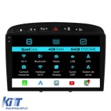 Navigatie Dedicata Peugeot 308 408 (2008-2013),QuadCore, 9Inch, 4Gb Ram, 64Gb Stocare, Carplay Performance AutoTuning