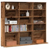 VidaXL Dulap CD-uri, lemn vechi, 100x23x89,5 cm, lemn prelucrat