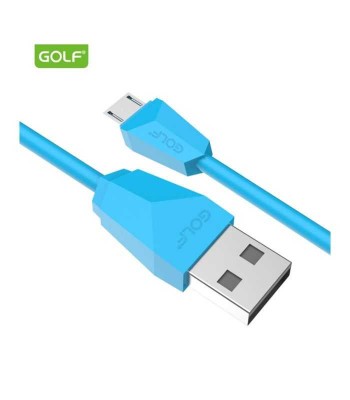 Cablu USB la micro USB Golf Diamond Sync Cablu albastru 1m 2A GC-27m foto