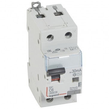 Siguranta Diferential 6A 1P+N 30mA C 6kA Legrand DX3 410999 foto