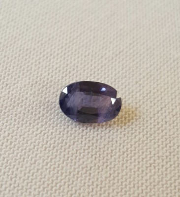 ~ &amp;gt; &amp;gt; SAFIR NATURAL albastru 1,41 ct. netratat , neincalzit , RAPORT GEMOLOGIC foto