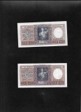 Set Argentina 2 x 1 peso 1952(55) semnaturi diferite