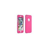 Husa 360 Plastic Roz + Sticla Temperata Samsung Galaxy S8 (G950)