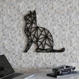 Cumpara ieftin Tablou din lemn si metal MTK013 Negru 46x48 cm
